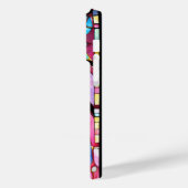 Gestaltetes Glas rosa blaues Grün Case-Mate iPhone Hülle (Rückseite / Links)