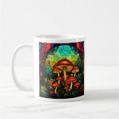 Gestaltetes Glas Rote Pilze Toadstocker Fantasie Kaffeetasse (Links)