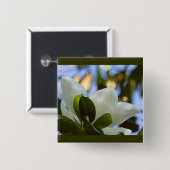 Gestaltetes Glas Sky Süd Magnolia Geschenke Appare Button (Vorne & Hinten)