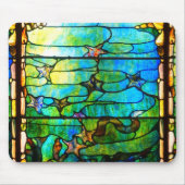 Gestaltetes Glas Tiffany Fenster Seesterne Meer Mousepad (Vorne)