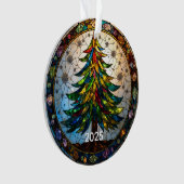 Gestaltetes Glas Weihnachtsbaum Ornament (Vorderseite)