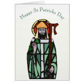Gestaltetes Glasfenster Design von St Patrick (Vorne)