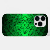 Gestaltetes Glasmuster 01.Green.Black Line BG Case-Mate iPhone Hülle (Rückseite (Horizontal))