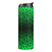 Gestaltetes Glasmuster 02.Green.Black Line BG Thermosbecher (Nach links gedreht)