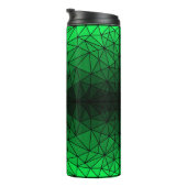 Gestaltetes Glasmuster 02.Green.Black Line BG Thermosbecher (Nach rechts gedreht)