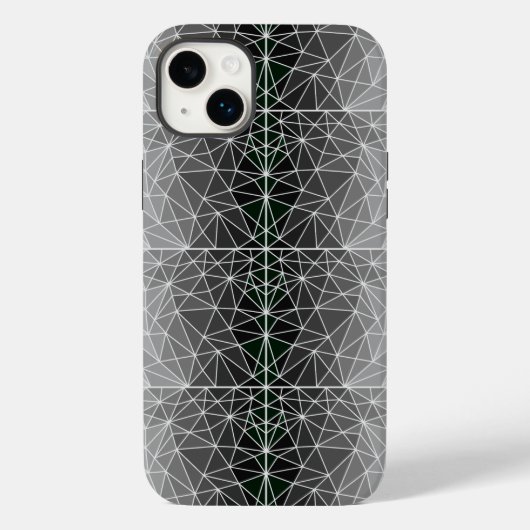 Gestaltetes Glasmuster 03.Gray.Offwhite Line BG Case-Mate iPhone Hülle (Rückseite)