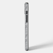 Gestaltetes Glasmuster 03.Gray.Offwhite Line BG Case-Mate iPhone Hülle (Rückseite / Links)