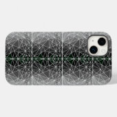 Gestaltetes Glasmuster 03.Gray.Offwhite Line BG Case-Mate iPhone Hülle (Rückseite (Horizontal))