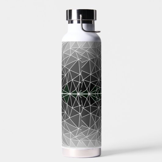 Gestaltetes Glasmuster 03.Gray.Offwhite Line BG Trinkflasche (Links)