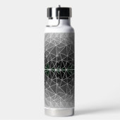Gestaltetes Glasmuster 03.Gray.Offwhite Line BG Trinkflasche (rechts)