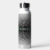 Gestaltetes Glasmuster 03.Gray.Offwhite Line BG Trinkflasche (Links)