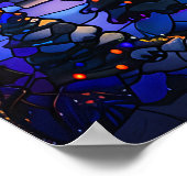 Gestaltetes Glass Christmas Art Poster (Ecke)