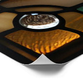 Gestaltetes Glass Look Starfish Design Poster (Ecke)