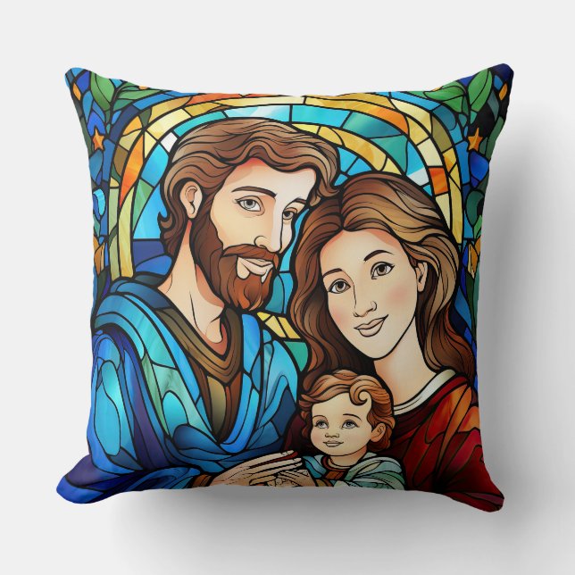 Gestaltetes Glassrost Kissen - Holiday Floral (Vorderseite)