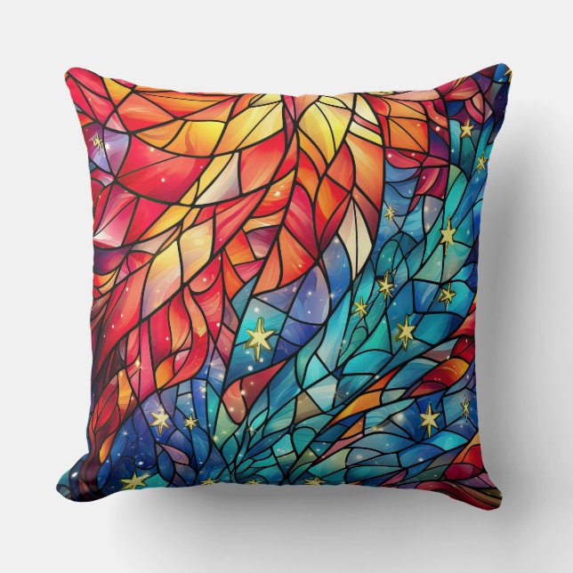 Gestaltetes Glassrost Kissen - Holiday Floral (Vorderseite)