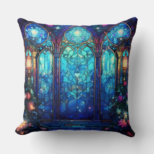 Gestaltetes Glassrost Kissen - Holiday Floral (Vorderseite)