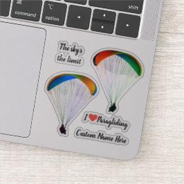 Gestaltetes Paraglider-Schmelzkleber Vinyl Aufkleber