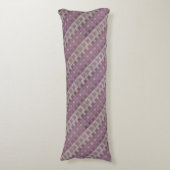 Gestaltetes rotes geometrisches Muster Seitenschläferkissen (Vorderseite Vertikal)