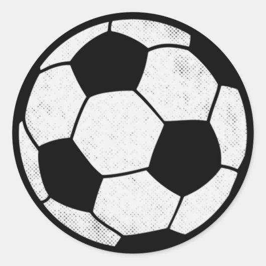 Gestaltetes Vintage-Fußballdesign mit Distressed-E Runder Aufkleber (Vorderseite)