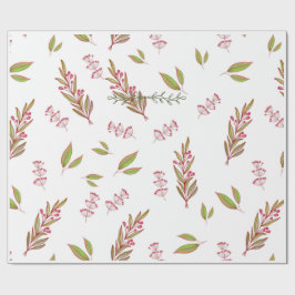 Gestaltetes Wildblumen-Wrap-Papier Geschenkpapier