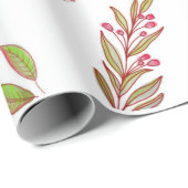 Gestaltetes Wildblumen-Wrap-Papier Geschenkpapier (Rolleneckpunkt)