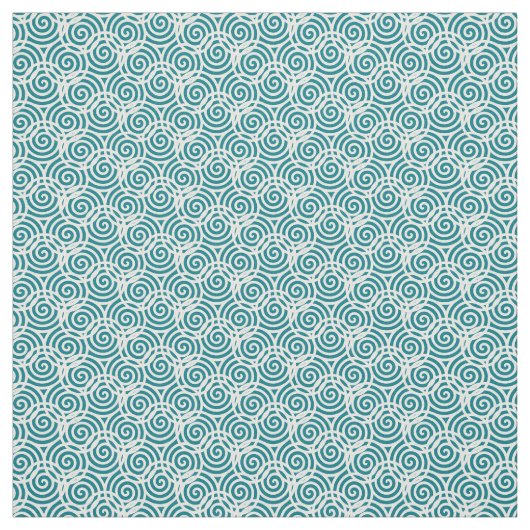 Gestaltstoff aus weißem Dreifach-Spiral Stoff (Muster)