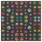 Gestaltstoff für farbige Paw-Prints Stoff (Nahaufnahme)