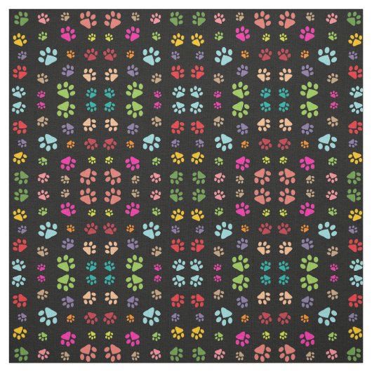 Gestaltstoff für farbige Paw-Prints Stoff (Muster)