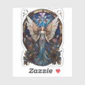 Gestaltter Glass Angel Aufkleber (Blatt)