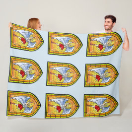 Gestaltter Glass Angel Fleecedecke