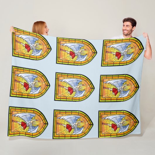 Gestaltter Glass Angel Fleecedecke (Beispiel)