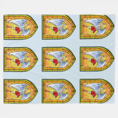 Gestaltter Glass Angel Fleecedecke (Vorderseite (Horizontal))