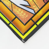 Gestaltter Glass Angel Fleecedecke (Ecke)