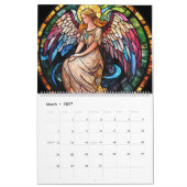 Gestaltter Glass Angel Kalender (Mär 2027)
