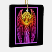 Gestaltter Glass Angel Keramikornament (Rechts)