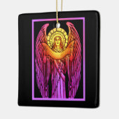 Gestaltter Glass Angel Keramikornament (Links)