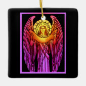 Gestaltter Glass Angel Keramikornament (Vorderseite)