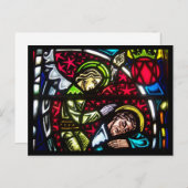 Gestaltter Glass Angel Postkarte (Vorne/Hinten)