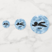 Gestalttisch für Schwimmbecken Konfetti (Rückseiten)