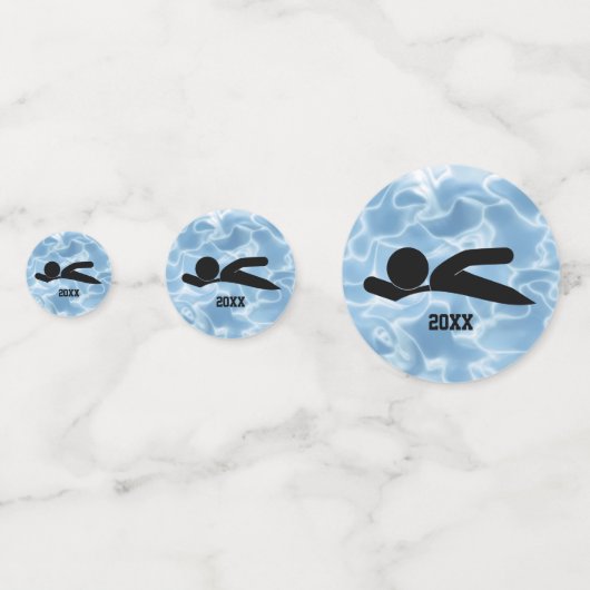 Gestalttisch für Schwimmbecken Konfetti (Rückseiten)