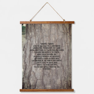 GESTALTUNG AUS HOLZ WANDTEPPICH MIT HOLZRAHMEN