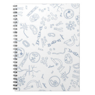 Gestaltung biologischer wissenschaftlicher Diagram Notizblock