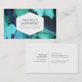 GESTALTUNG, DEKORATOR, FLORALISCHES GESCHMACK VISITENKARTE (Vorne/Hinten)