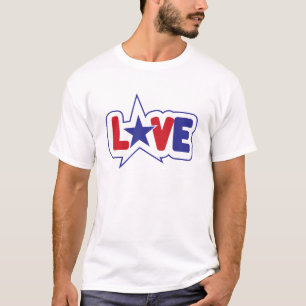 Gestaltung der amerikanischen Liebe T-Shirt