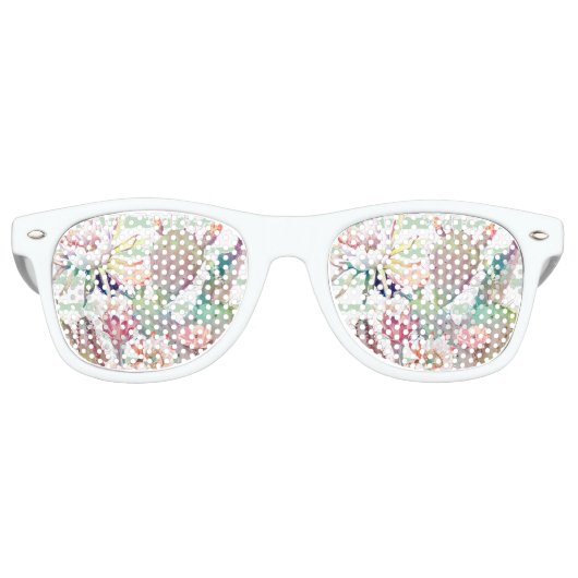 Gestaltung der Aquarellfarben-Kakteen-Streifen Sonnenbrille (Vorderseite)