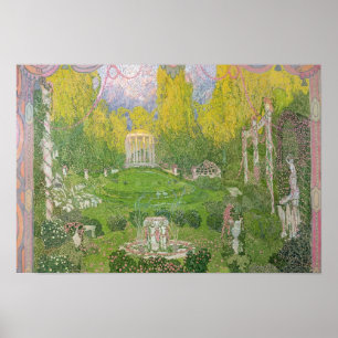 Gestaltung der Bühne für die Oper "Orpheo ed Eurid Poster