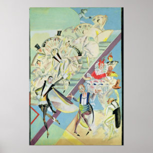 Gestaltung der Bühne für die Operette Poster