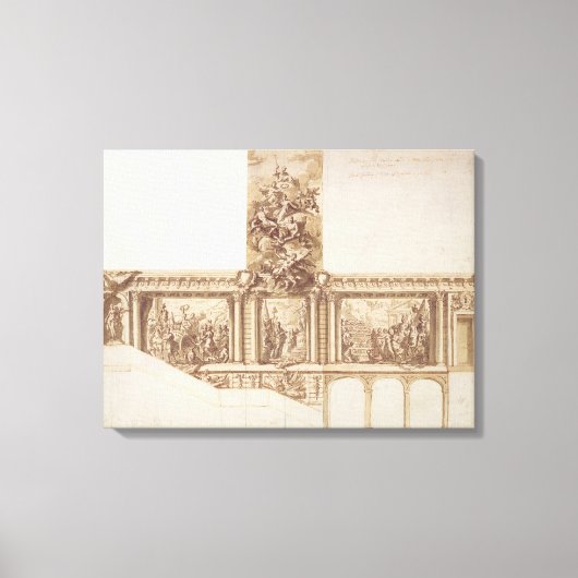 Gestaltung der Deckwände und der Treppe (Stift, br Leinwanddruck (Vorderseite)