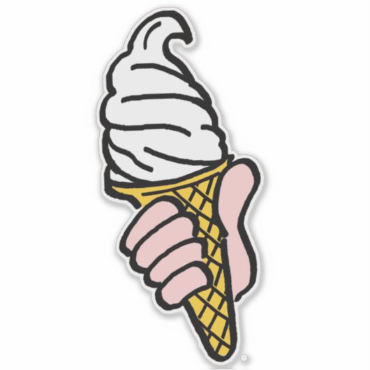 Gestaltung der Eiscremesugel Aufkleber (Vorderseite)