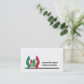 Gestaltung der Familientherapie, Psychotherapeut Visitenkarte (Stehend Vorderseite)